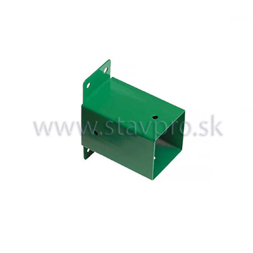 Štvorcový nástenný konektor GHSK 90 zelený