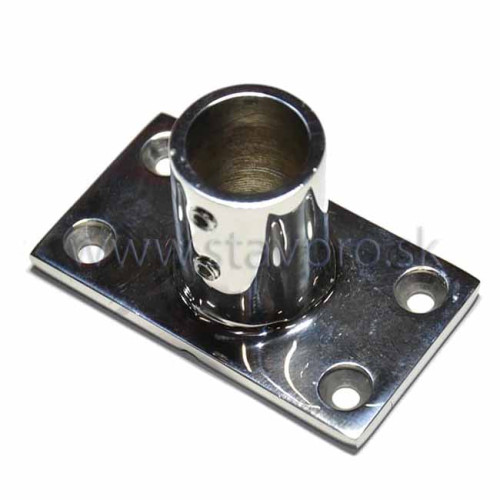Pätka zábradlia obdĺžníková 22mm/90° A4