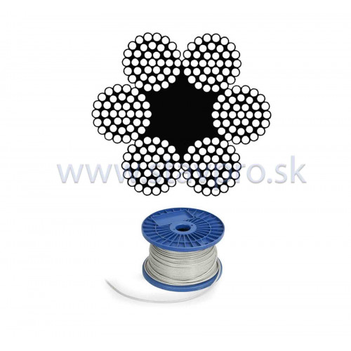 Lano oceľové (6x37) DIN 3066 zinok