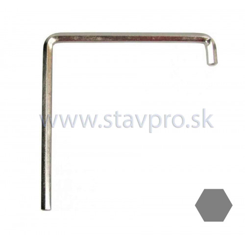 Imbusový kľúč na nastavenie kovania plastových okien