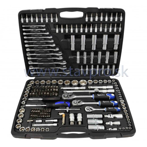 Gola sada 1/2" a 3/8" a 1/4", 216-dielna v plastovom kufri