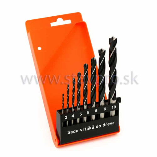 Sada vrtákov do dreva 8-dielna, 3-10
