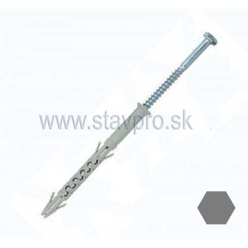 Hmoždinka rámová KPR-PIKE K 6-hranná hlava Nylon