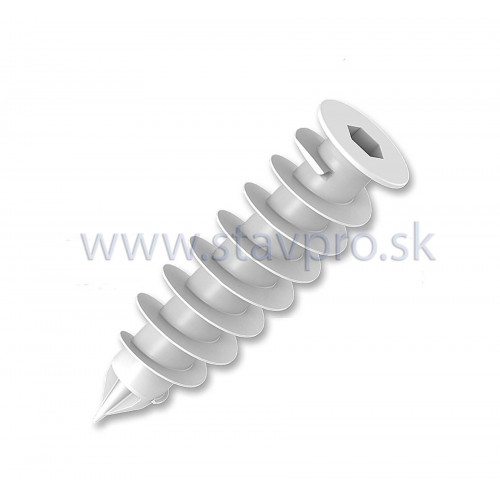 Hmoždinka do polystyrénu HDP-95 pre vrut Ø8 Nylon slonová