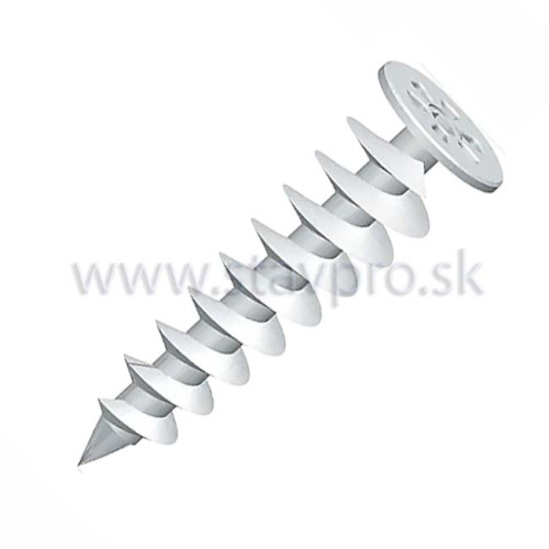 Hmoždinka do polystyrénu HDP-SM pre vrut Ø4,5 Nylon šedá