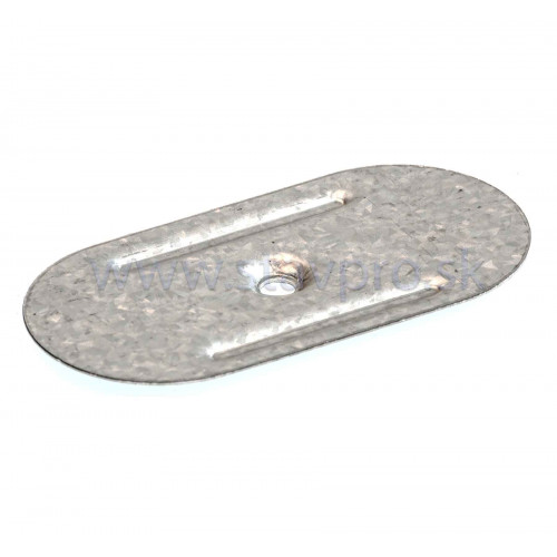 Prítlačný tanier PIP 40x80 oválny zinok