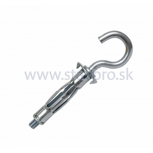 Hmoždinka MHS oceľová s otvoreným hákom pozink