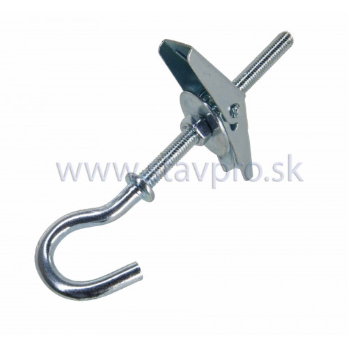 Kotva M-C pružinová preklápacia s otvoreným okom pozink
