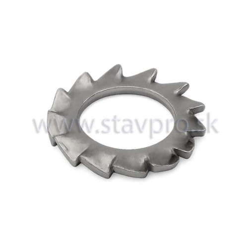 Podložka vejárová DIN 6798, nerez A2