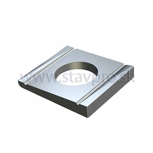 Podložka štvorhranná klinová DIN 434, zinok