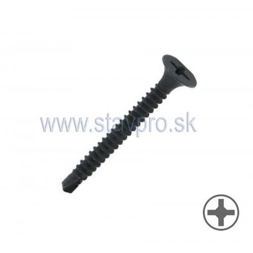 Vrut do sadrokartónu, zapustená hlava, samovývrtný