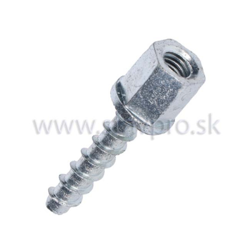 Kotviaca skrutka do betónu s vnútorným závitom zinok