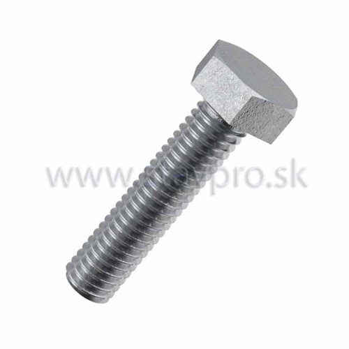 Skrutka so šesťhrannou hlavou DIN 933 žiarový zinok 8.8