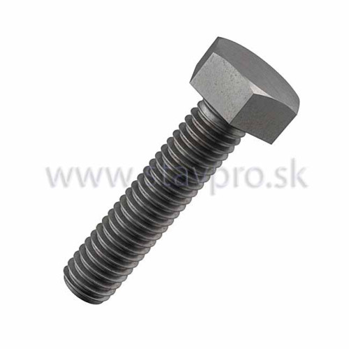 Skrutka so šesťhrannou hlavoun DIN 933 10.9 čierna 10.9