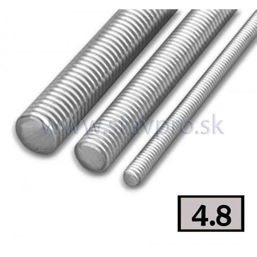 Závitová tyč DIN 975 zinok 4.8 dĺžka 1 m
