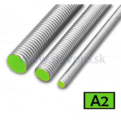 Závitová tyč DIN 975 nerez A2 dĺžka 1 m