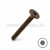 Skrutka nábytková M6×45 plochá hlava 15 mm, bronz