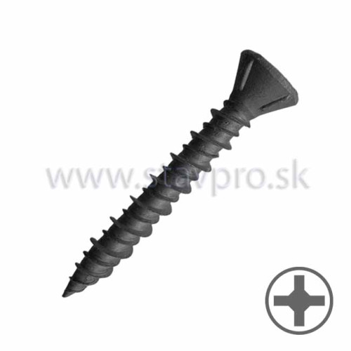 Vrut do sadrokartónu Fermacell, kužeľová hlava