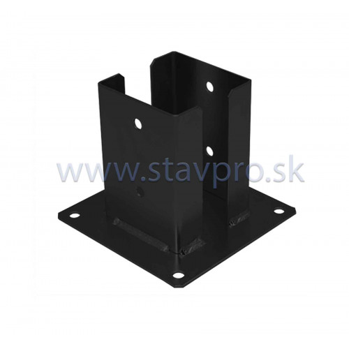 Pätka stĺpa PSPD  čierna