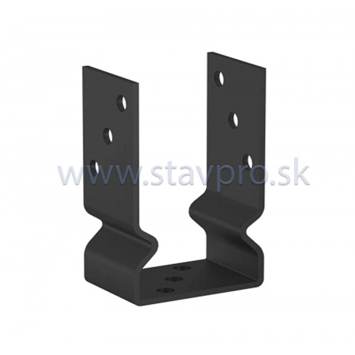 Pätka U s prelisom čierna