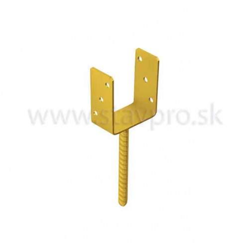 Kotvenie U 140x60 úzke roxor 200 mm žlté