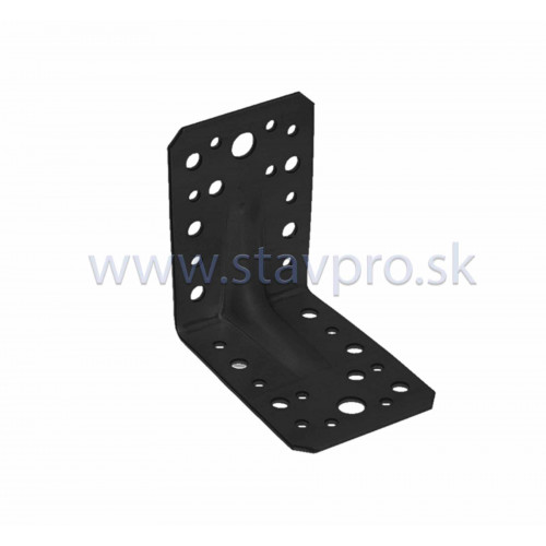 Uholník s prelisom čierny